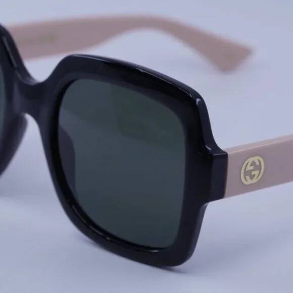 Gucci GG1337S 008 Sunglasses Black/Pink Square Frame, Grey  display picture 3